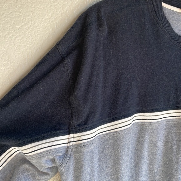 Light blue and Navy Blue Sweatshirt - Picture 3 of 5